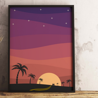 Into The Sunset 18x24 Matte Print