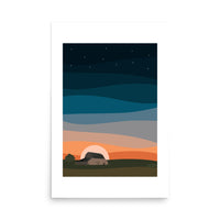 Barn in the Field Poster 24 x 36 Matte Print
